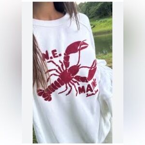 Aerie White Lobster sweatshirt